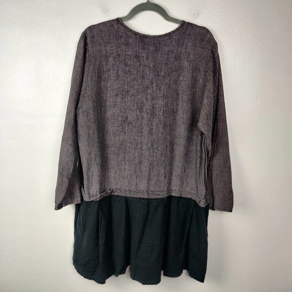 Flax Purple and Black Tunic Top - Picture 5 of 6